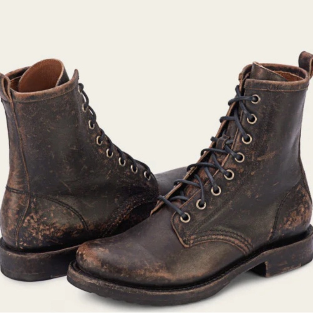 Rugged yet still elegant combat boots. The Veronica by Frye.